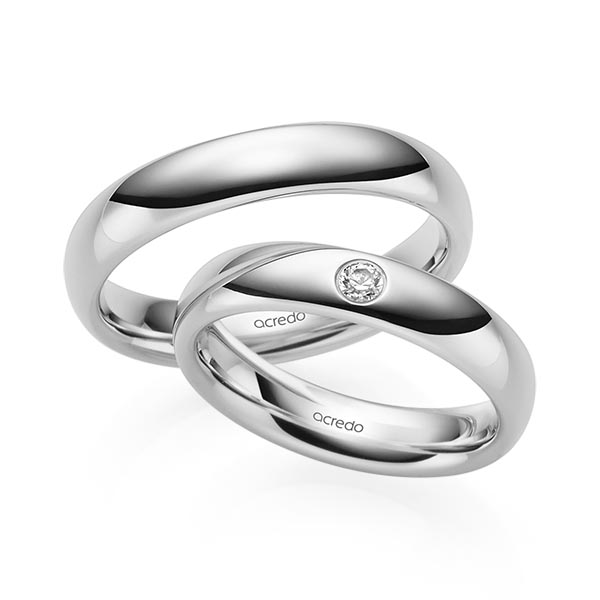 Trouwringen - Wit goud - S-1221-1