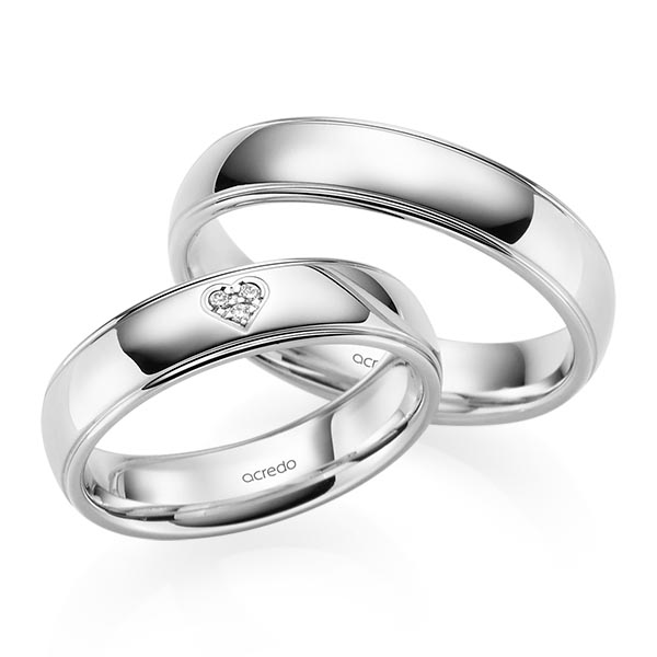 Trouwringen - Wit goud - S-1231-4