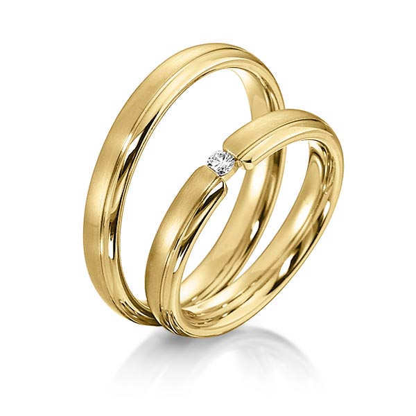 Trouwringen - Geel goud - S-1150-6