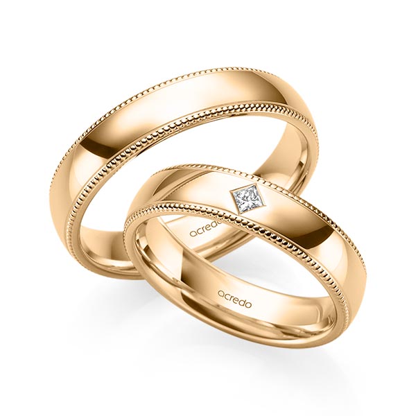 Trouwringen - Rosé goud - S-1240-7