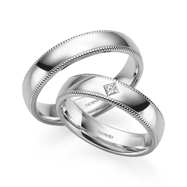 Trouwringen - Platina - S-1240-8
