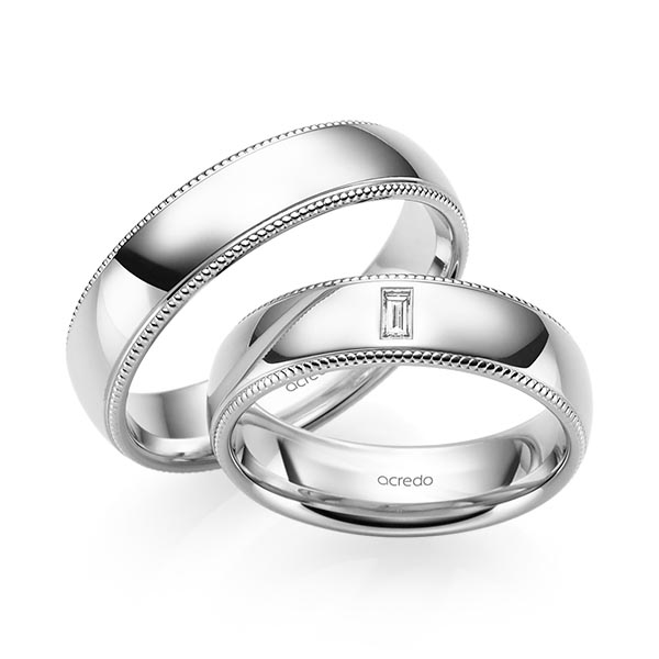 Trouwringen - Wit goud - S-1241-4