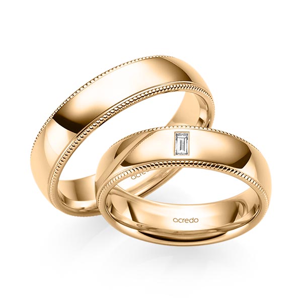 Trouwringen - Rosé goud - S-1241-7