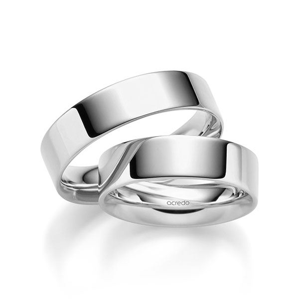 Trouwringen - Wit goud - S-1297-6