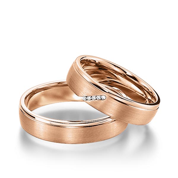 Trouwringen - Rood goud - S-1155-5