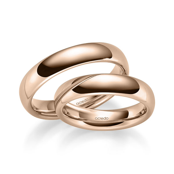 Trouwringen - Rood goud - S-1267-4