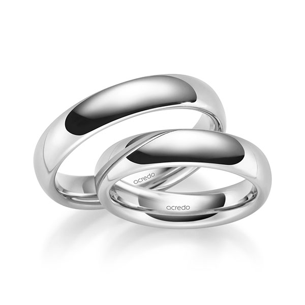 Trouwringen - Wit goud - S-1267-5