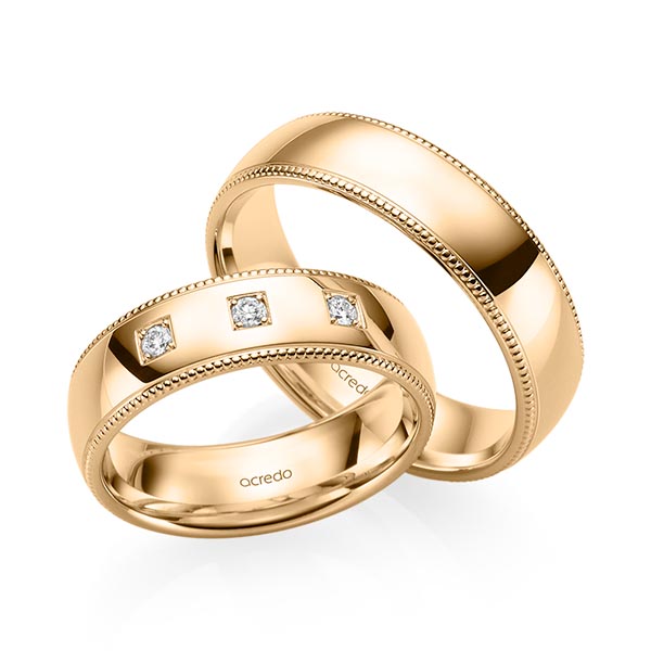 Trouwringen - Rosé goud - S-1242-7