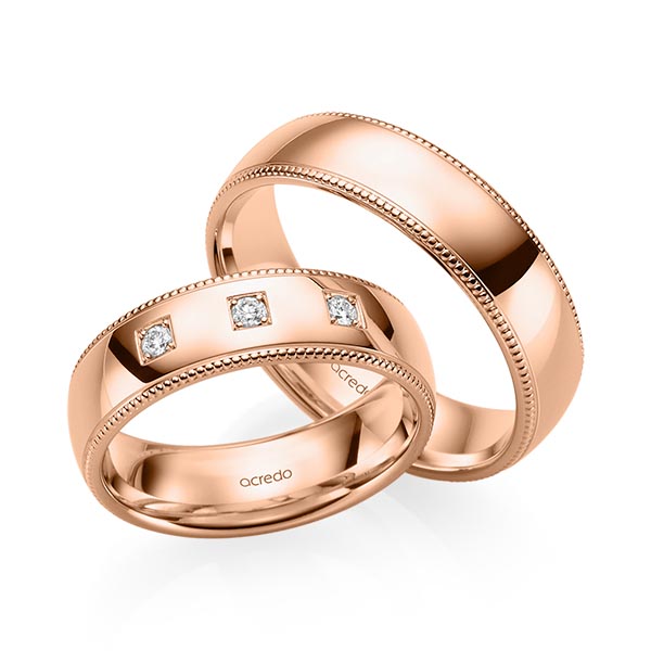Trouwringen - Rood goud - S-1242-5