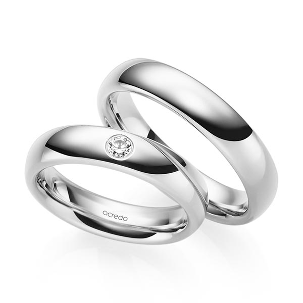 Trouwringen - Wit goud - S-1222-2