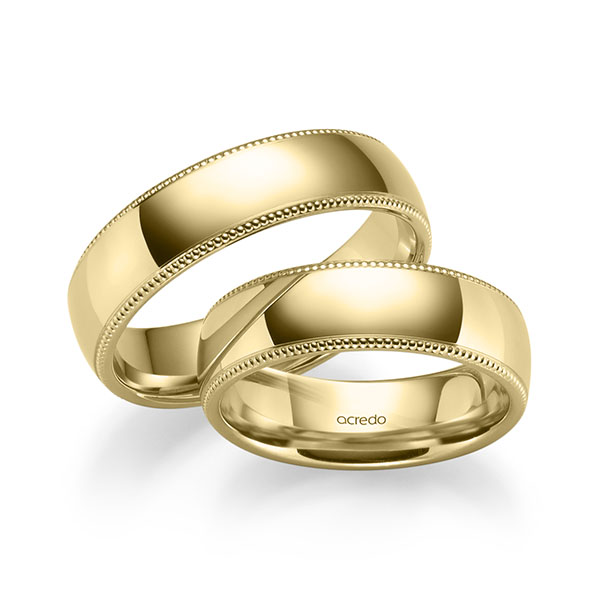 Trouwringen - Geel goud - S-1278-6