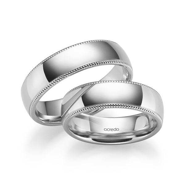 Trouwringen - Wit goud - S-1278-5