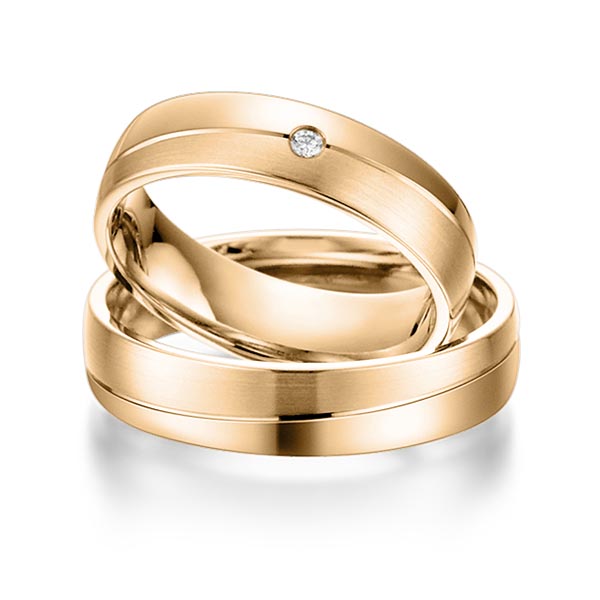 Trouwringen - Rosé goud - S-1102-4