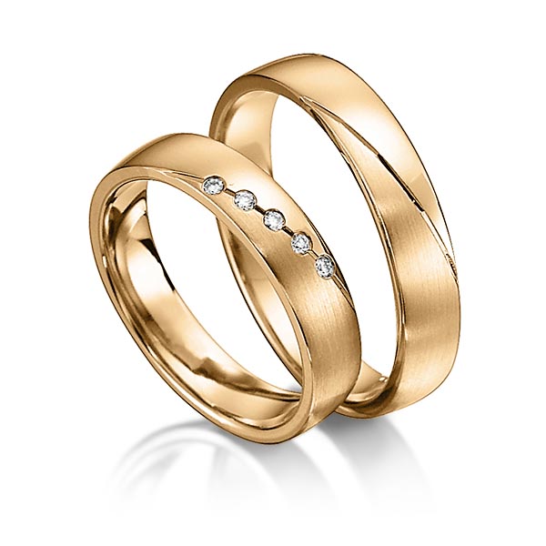 Trouwringen - Rosé goud - S-1146-5
