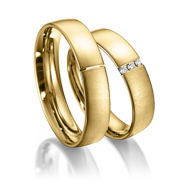 Trouwringen - Geel goud - S-1147-3