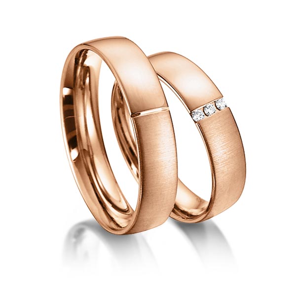 Trouwringen - Rood goud - S-1147-4