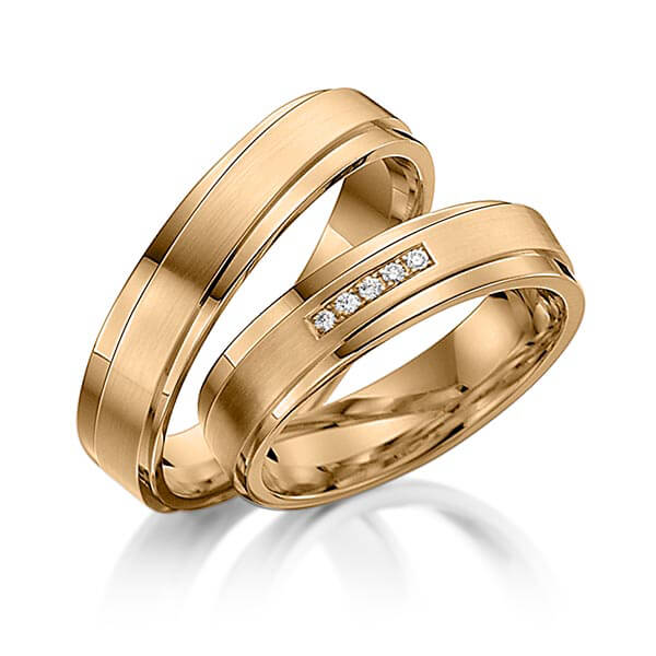 Trouwringen - Rosé goud - S-1170-6