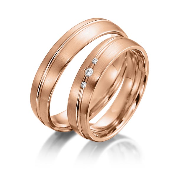 Trouwringen - Rood goud - S-1152-6