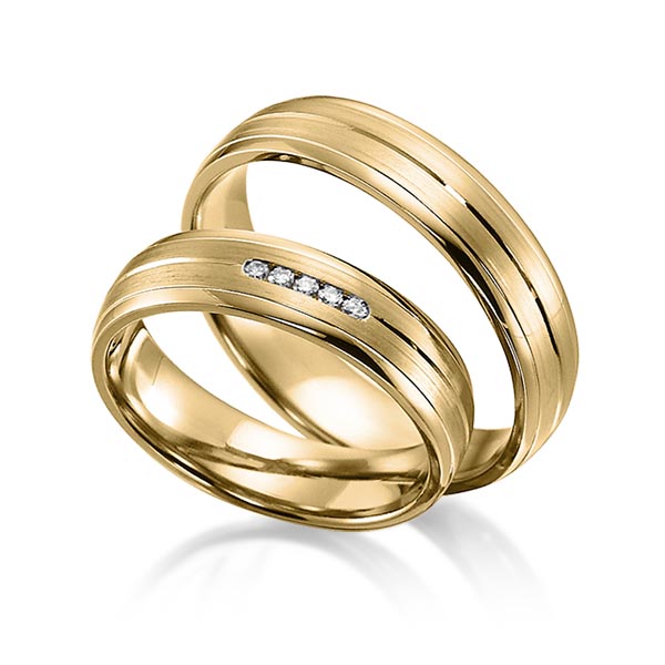 Trouwringen - Geel goud - S-1157-6