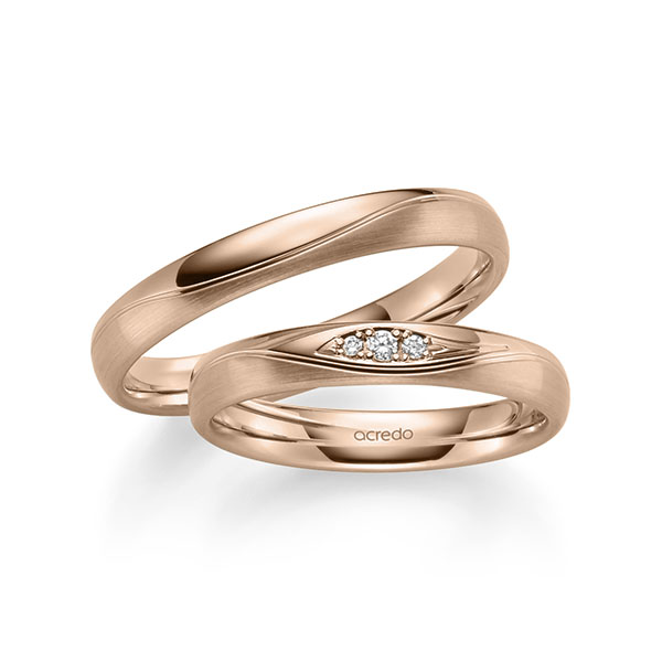 Trouwringen - Rood goud - S-1247-5