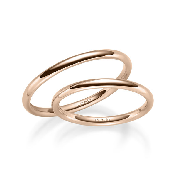 Trouwringen - Rood goud - S-1261-4