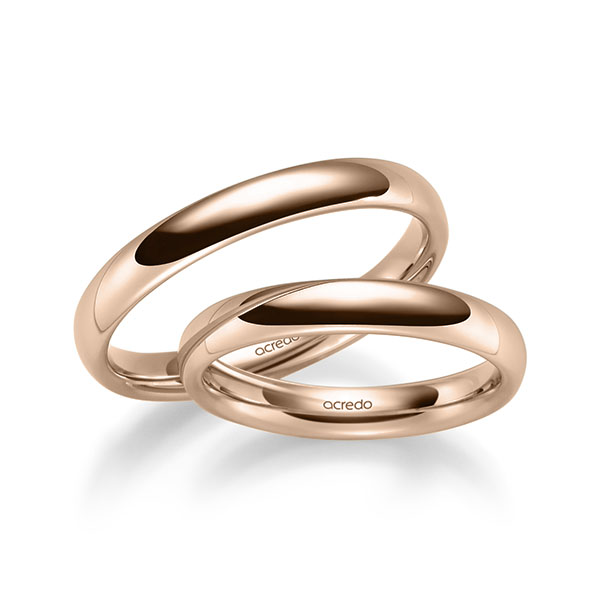 Trouwringen - Rood goud - S-1264-5