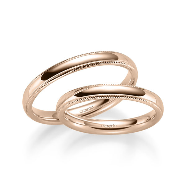 Trouwringen - Rood goud - S-1272-4