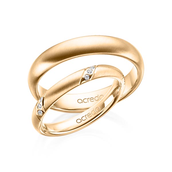 Trouwringen - Rosé goud - A-1398-4