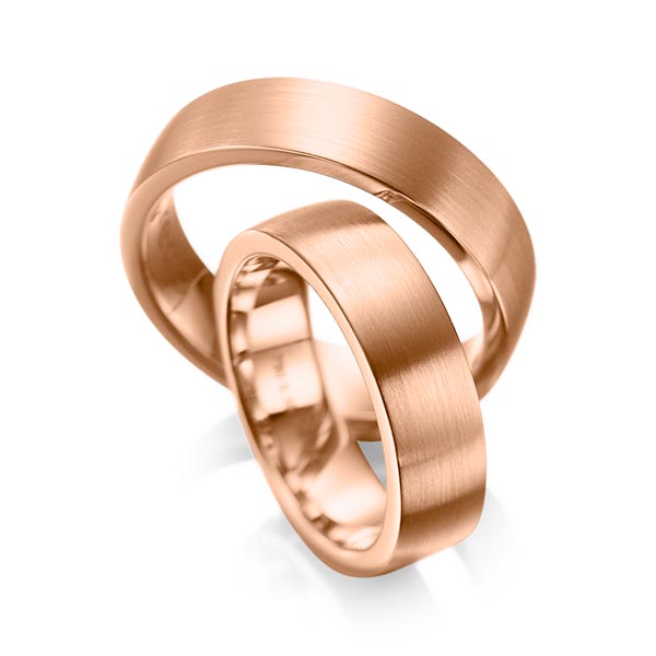 Trouwringen - Rood goud - A-1080-6