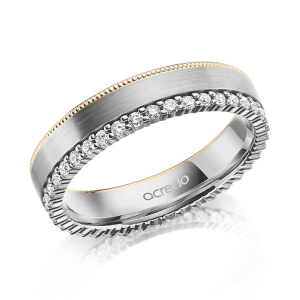 Trouwringen - Platina/Signature Goud - A-2104-17