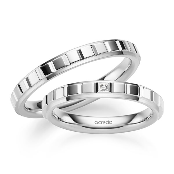 Trouwringen - Wit goud - A-2561-5