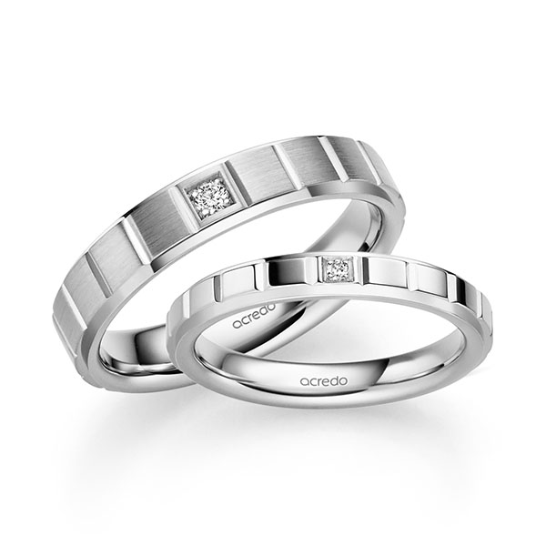 Trouwringen - Wit goud - A-2495-34