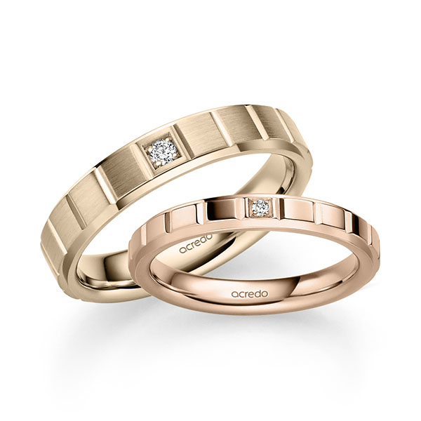 Trouwringen - Rood goud - A-2495-3