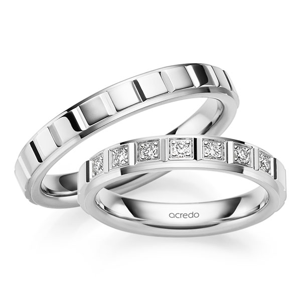 Trouwringen - Wit goud - A-2564-6