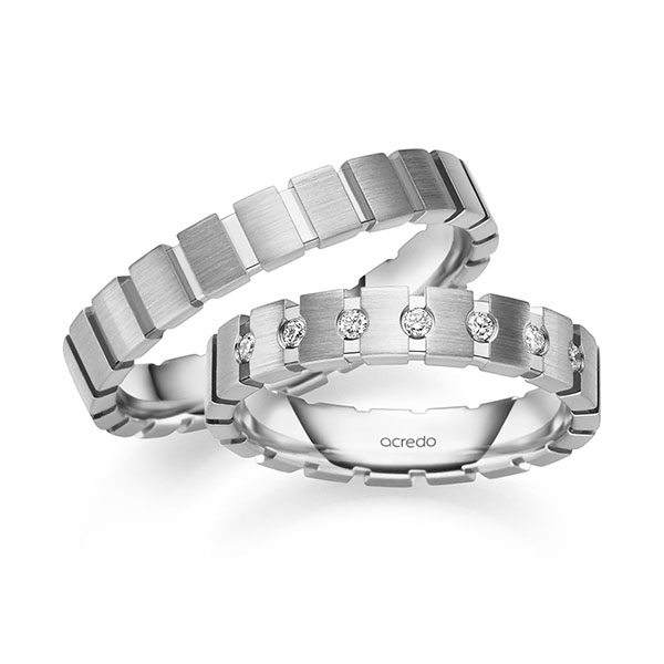 Trouwringen - Wit goud - A-2656-1