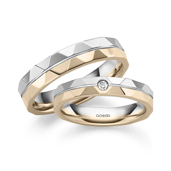 Trouwringen - Platina/Signature Goud - A-2650-1