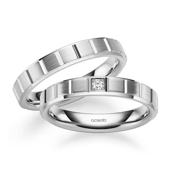 Trouwringen - Wit goud - A-2562-6