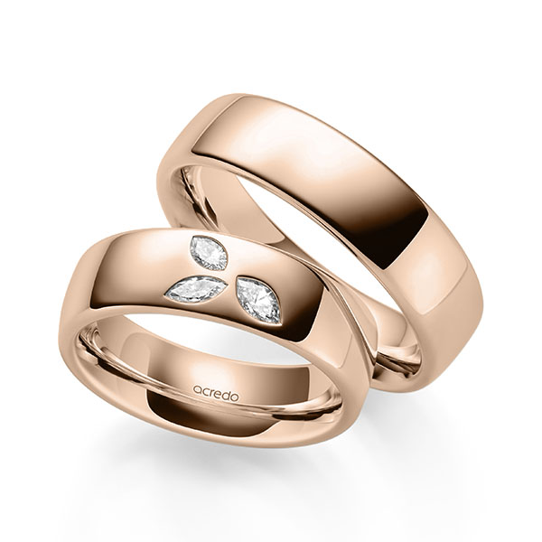 Trouwringen - Rood goud - A-2148-2