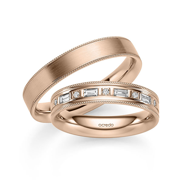 Trouwringen - Rood goud - S-1378-5