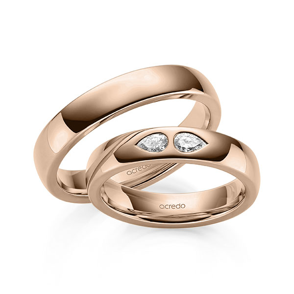 Trouwringen - Rood goud - A-2139-2