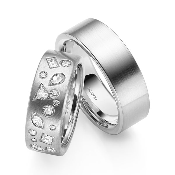 Trouwringen - Wit goud - A-2146-4