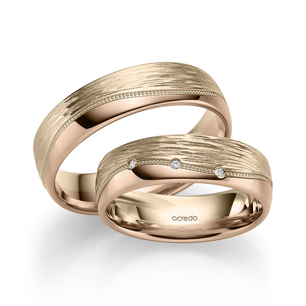Trouwringen - Signature Goud/Rood goud - A-2415-1
