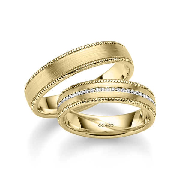 Trouwringen - Geel goud - A-2376-7