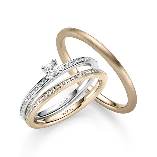 Trouwringen - Wit goud - A-2418-8
