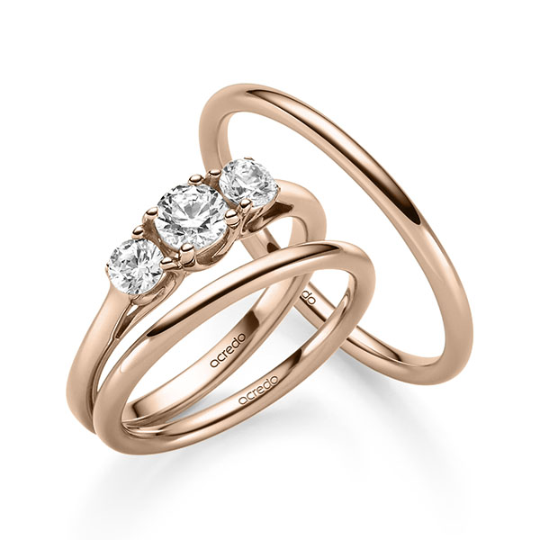 Trouwringen - Rood goud - A-2428-6