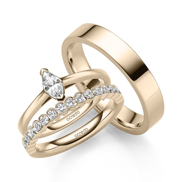 Trouwringen - Signature Goud - A-2445-4