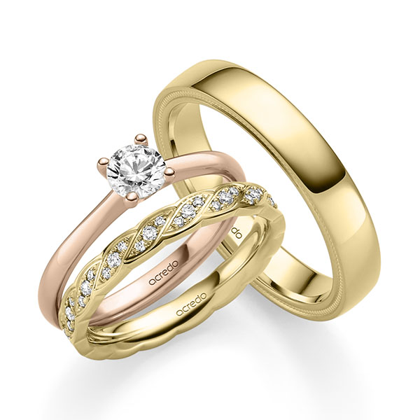 Trouwringen - Rood goud - A-2443-11