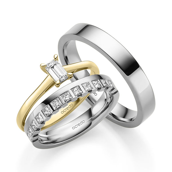 Trouwringen - Wit goud - A-2439-6