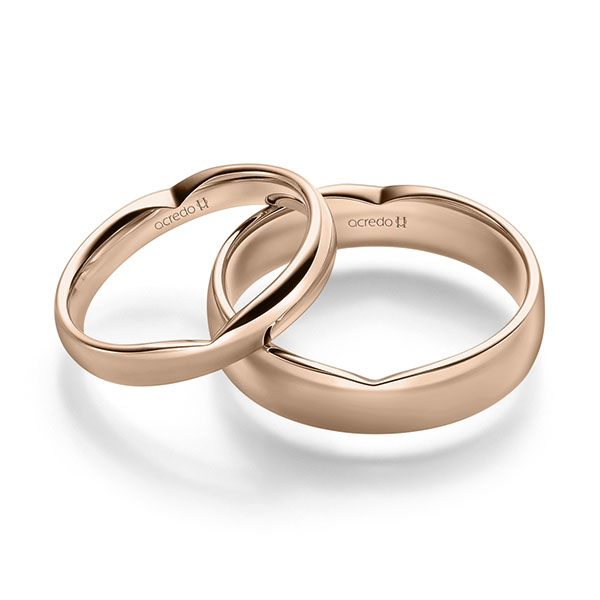 Trouwringen - Rood goud - A-2249-3