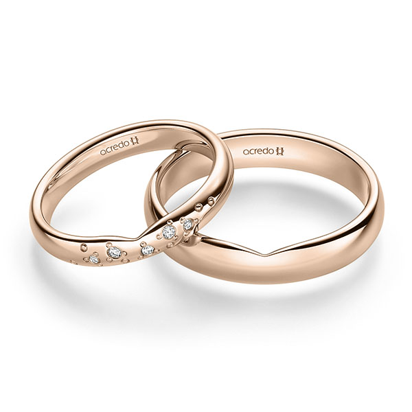 Trouwringen - Rood goud - A-2505-4
